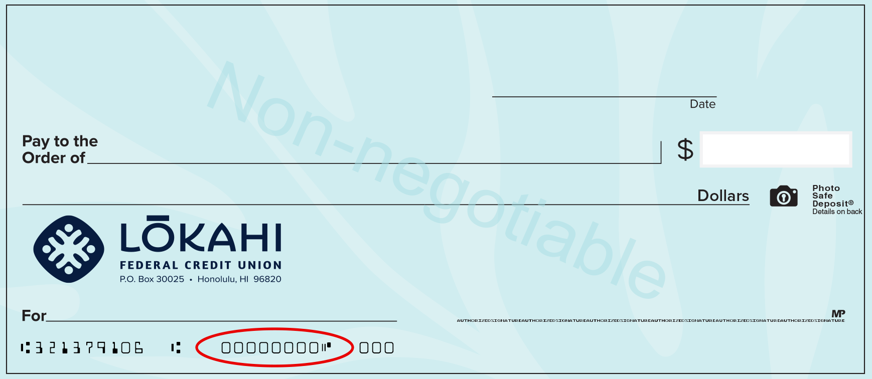 Check Account Number