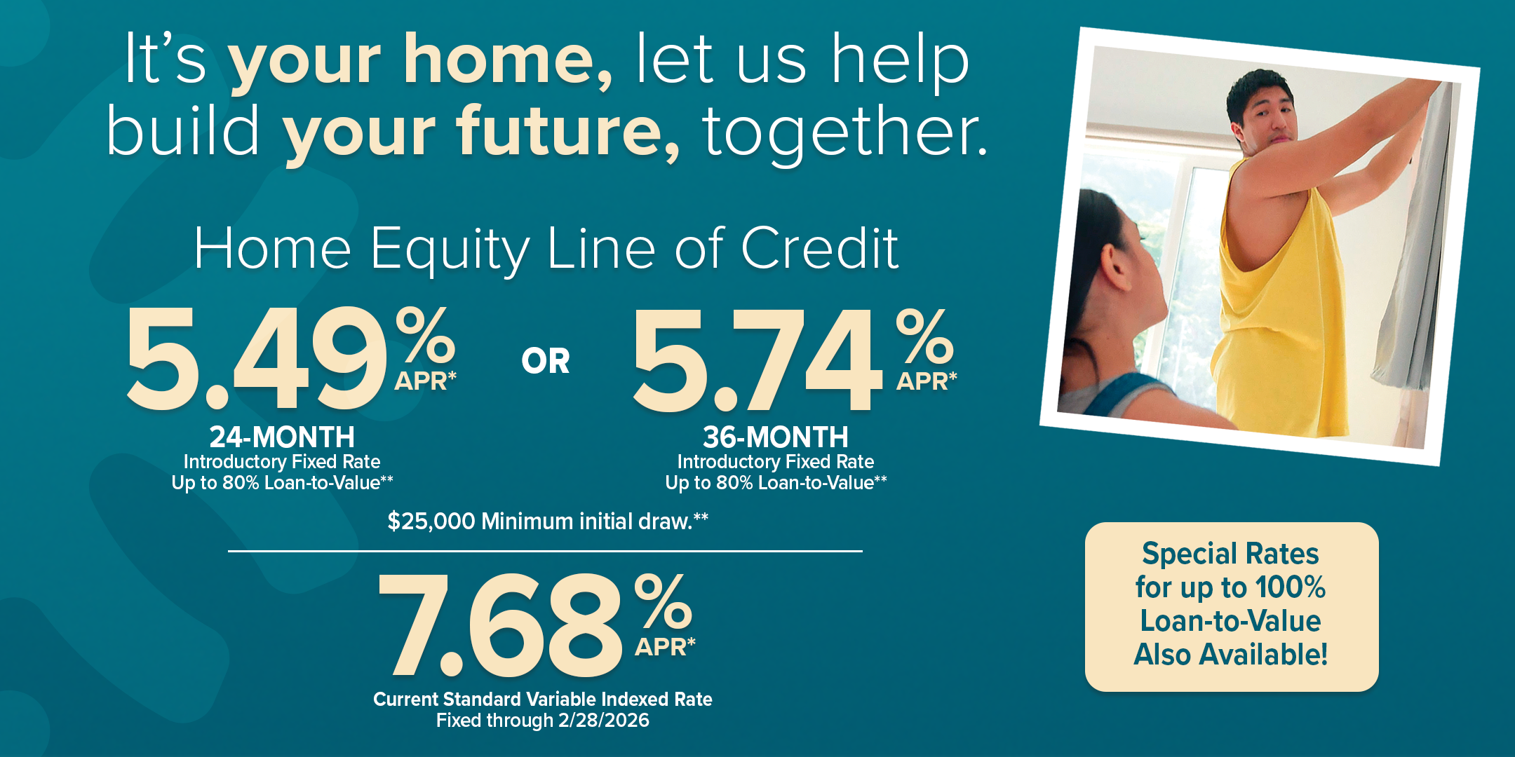 It's your home, let us help build your future, together.