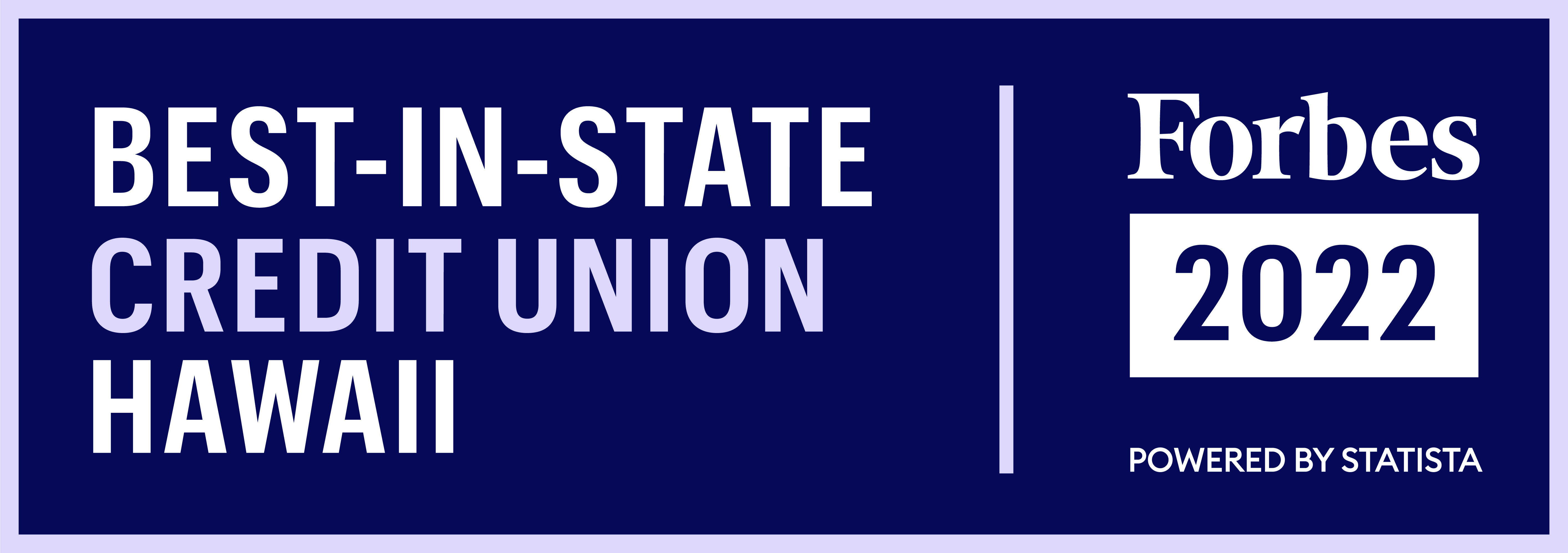 Best-In-State credit union hawaii Forbes 2022 powered by statista