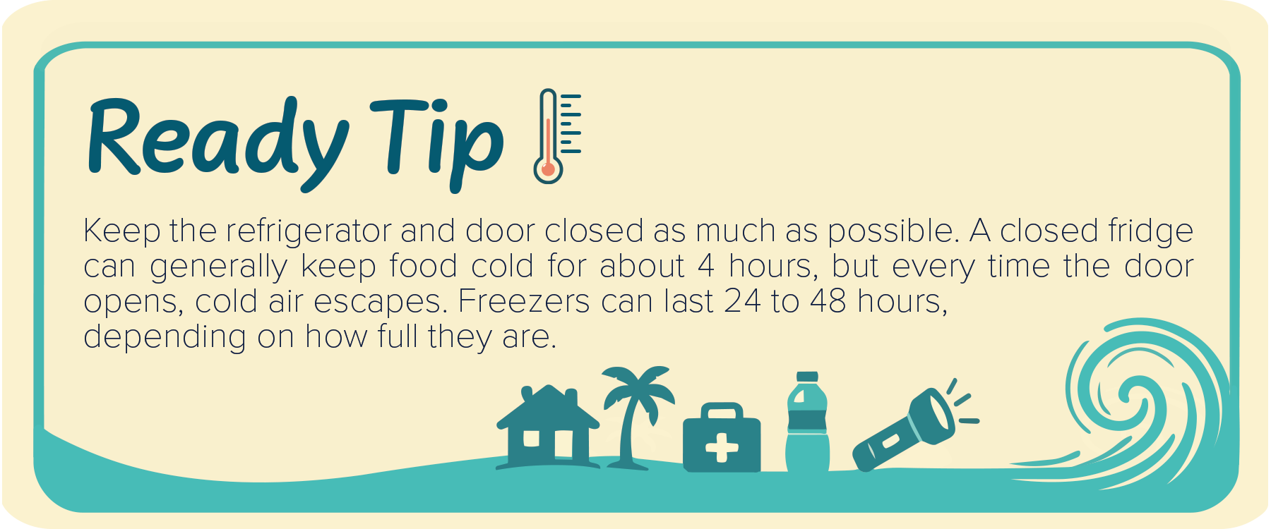 Food safety tip for power outages