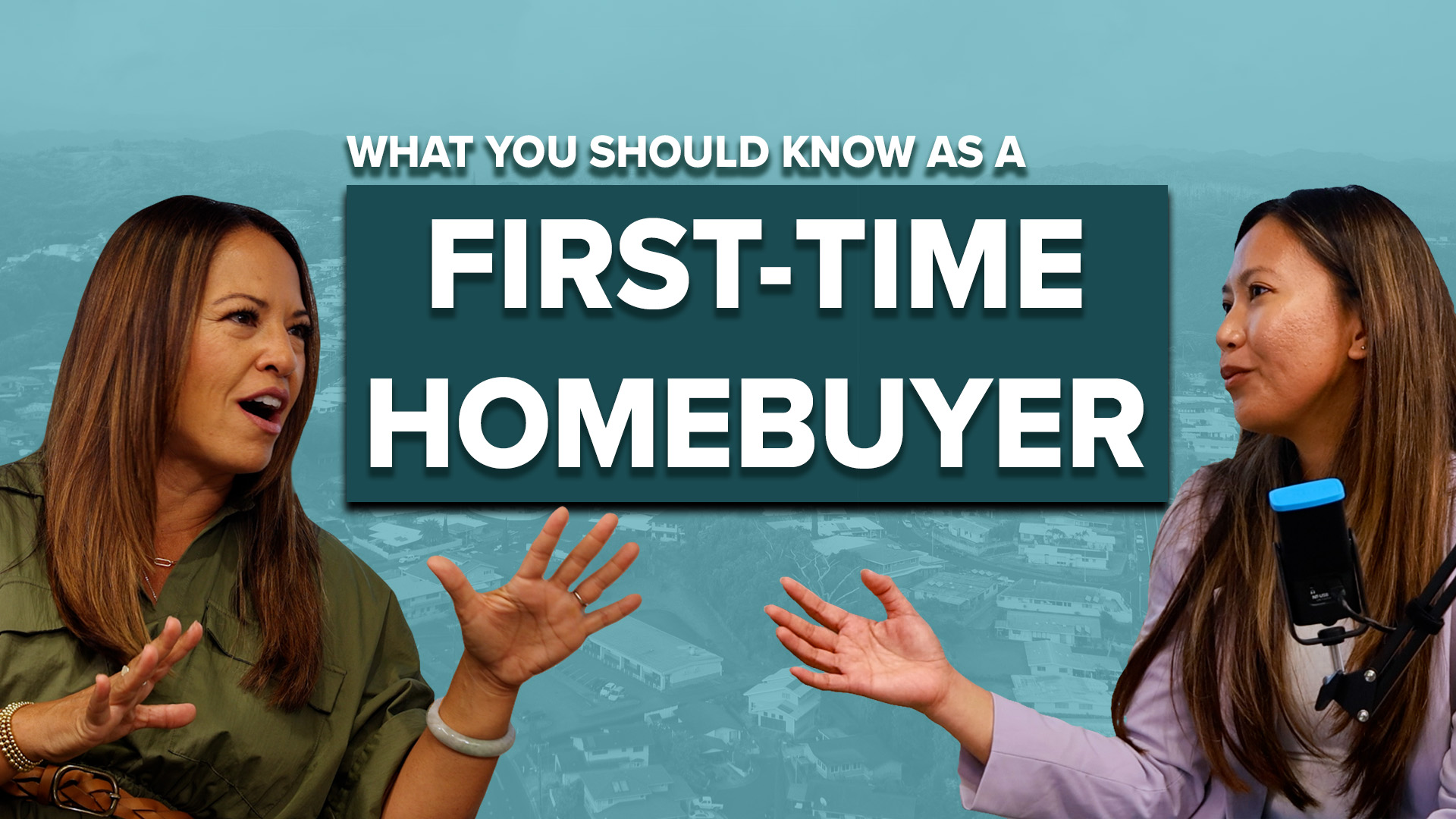 First-time homebuyer podcast episode cover featuring Maila Gibson-Badmann